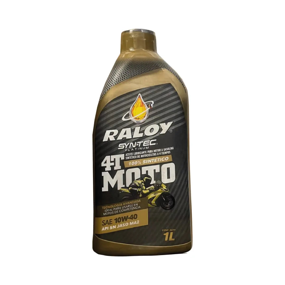 Aceite Raloy Syn-Tec Platinum Moto 4T SAE 10W-40 API SN
